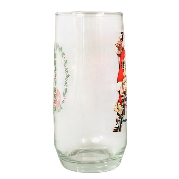 Coca-Cola Collector Glass, Haddon Sundblom Santa Claus, 1976 Series II Design #3 - Picture 4 of 4